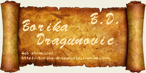 Borika Dragunović vizit kartica